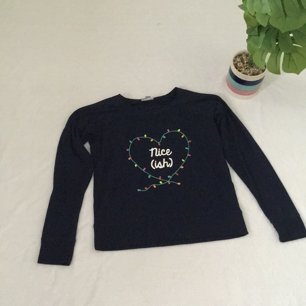Jenni Christmas long sleeve pajama T-shirt